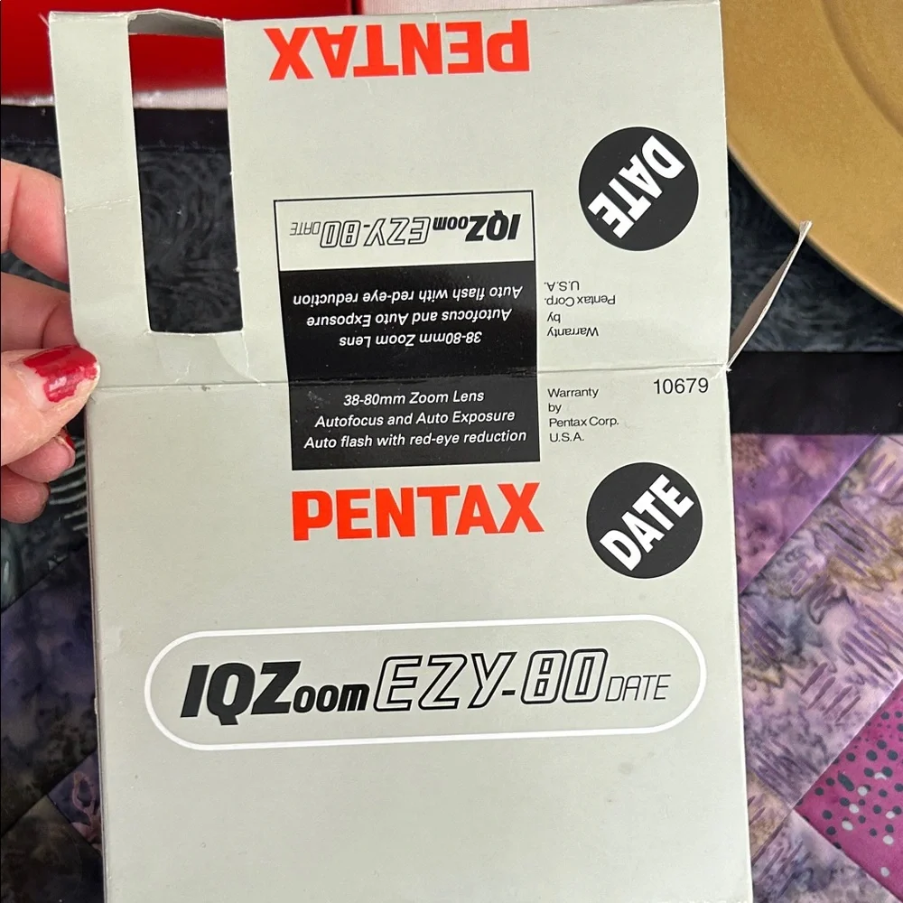 Pentax IQZoom EZY-80 Date Camera - Silver